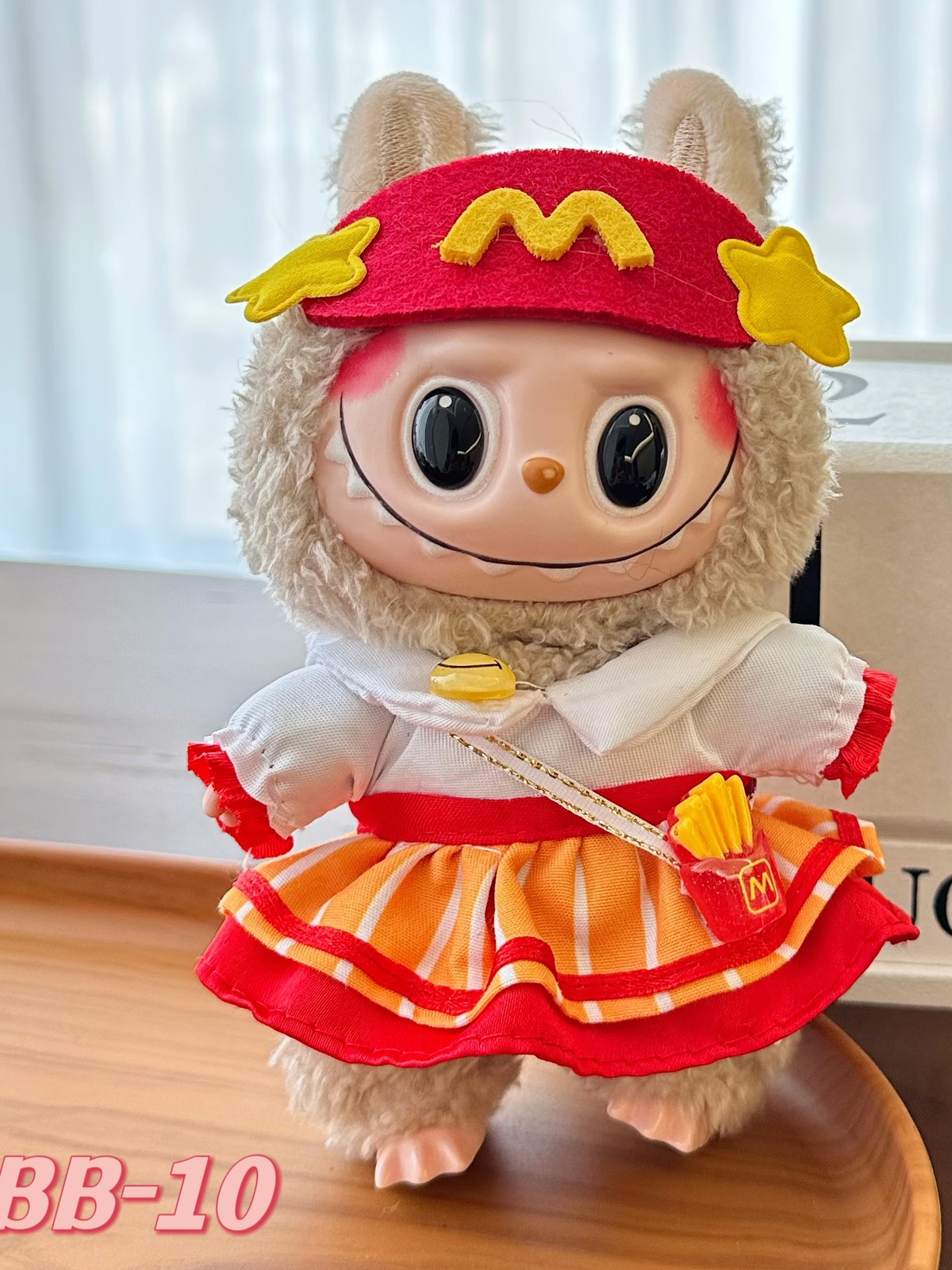 LABUBU Clothes Red McDonald's Outfit