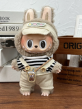 LABUBU Clothes Striped Denim Outfit