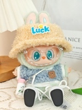 LABUBU Clothes Plush Pink Blue Love Heart Outfit