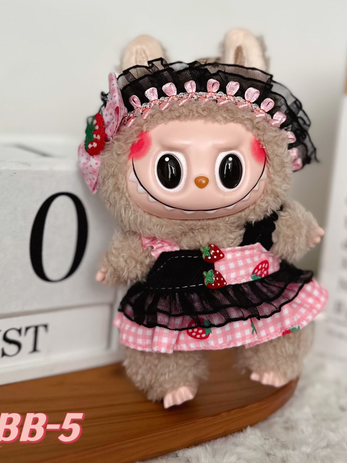 LABUBU Clothes Strawberry Outfit