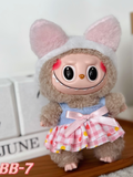 LABUBU Clothes Pink Bunny Outfit